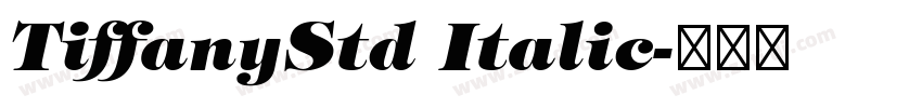 TiffanyStd Italic字体转换